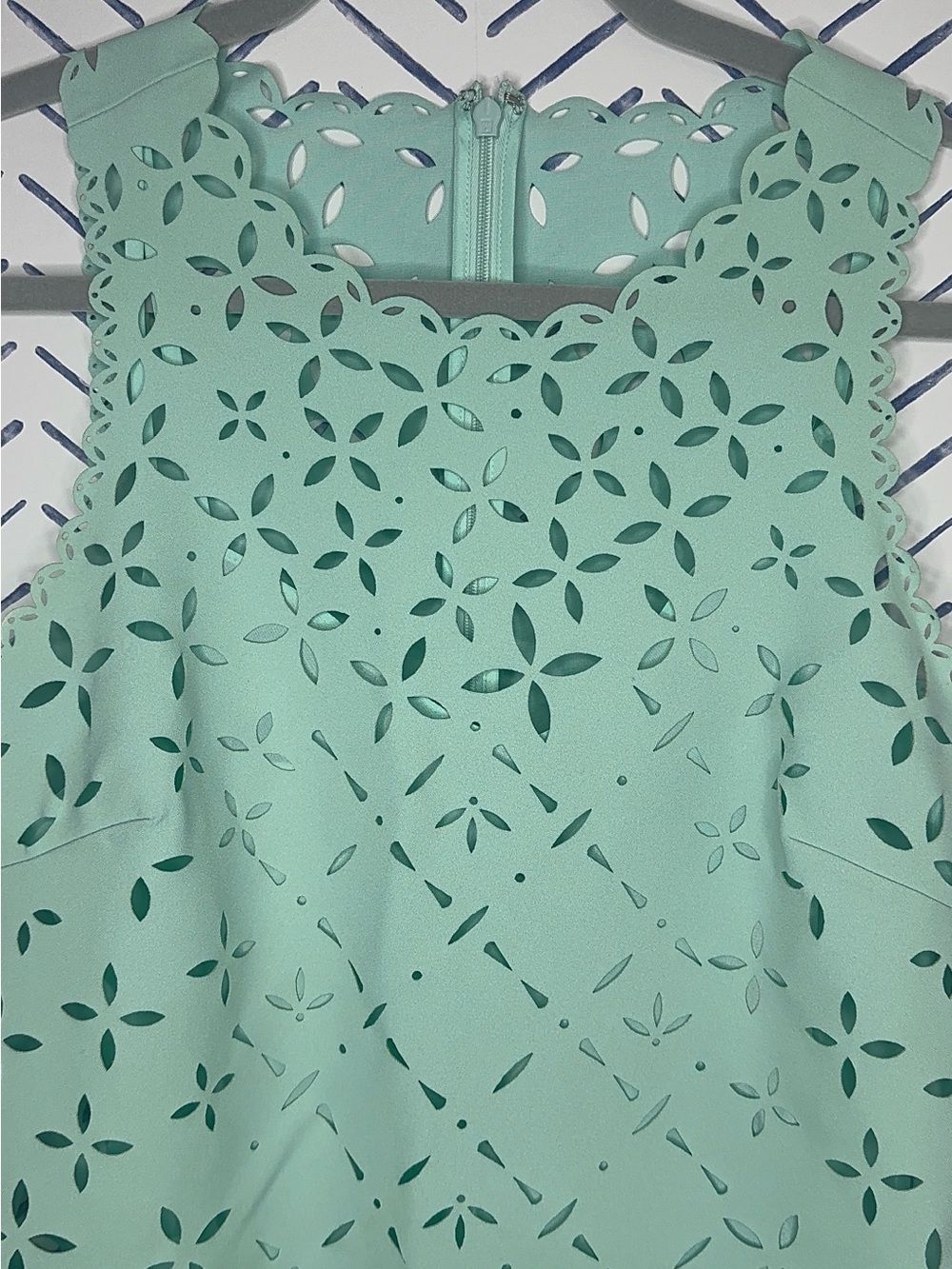 J.Crew Laser Cut out Shift Dress Mint Size 2 - Picture 3 of 8